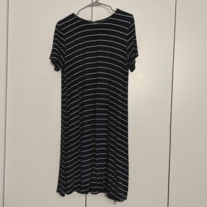 Old Navy Swing Dress in Navy/White Stripe